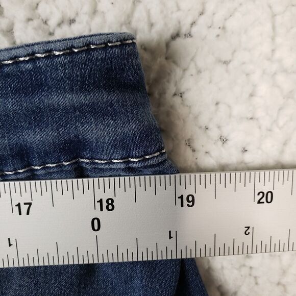 Seven 7 Skinny Jeans Womens 14 Dark Wash Embellished Pockets 38x28 - Picture 5 of 11